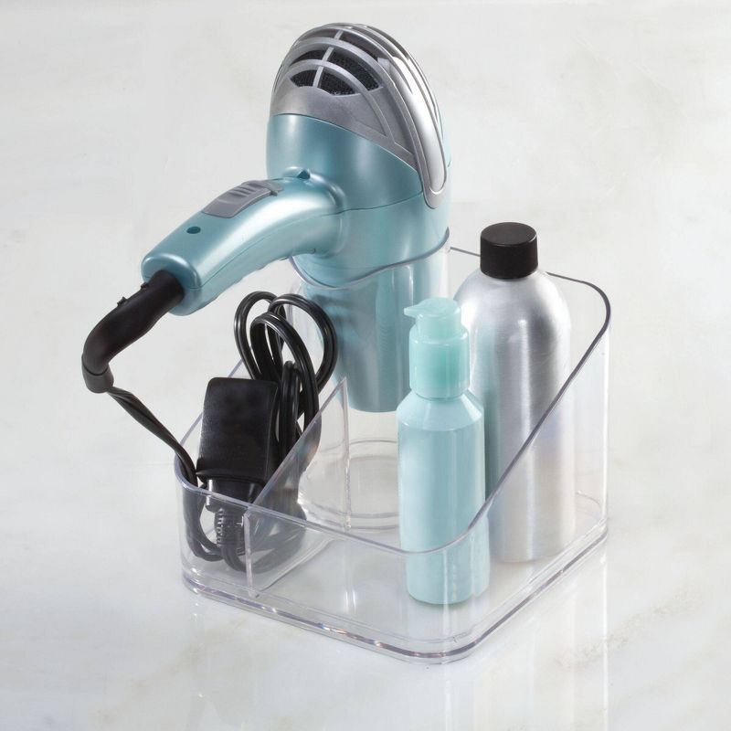Clarity Counter Top Hair Dryer Holder Clear - iDESIGN