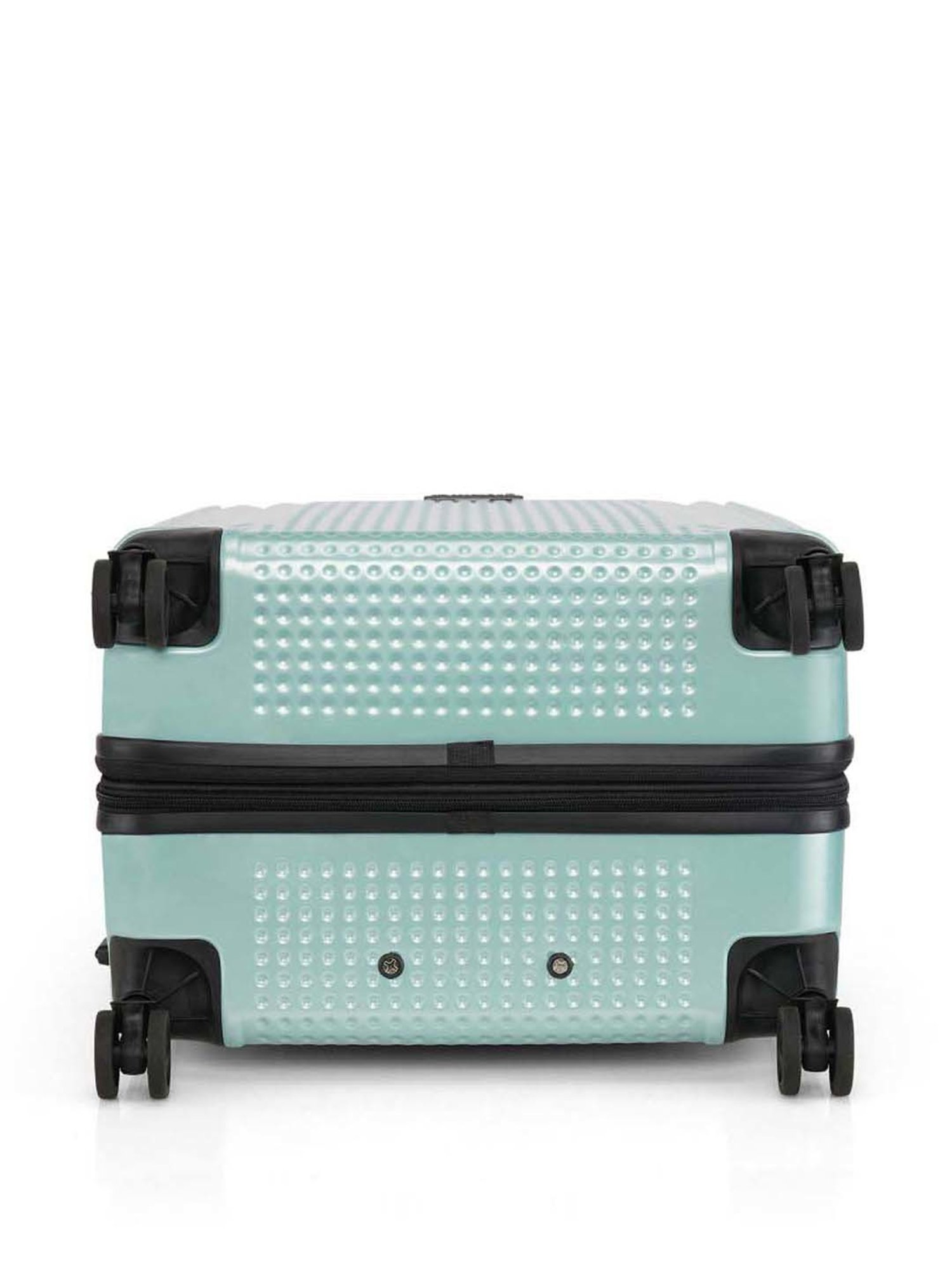 Swiss Brand Vernier Turquoise 8 Wheel Small Hard Cabin Trolley - 36 Inch