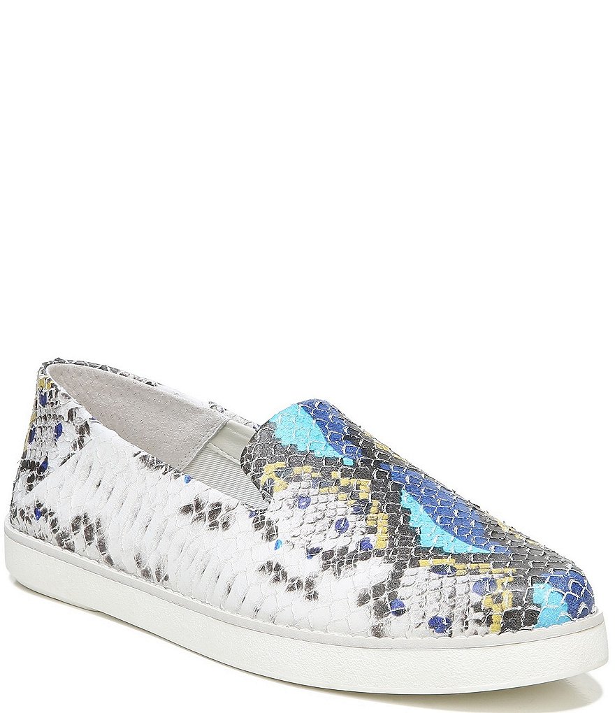 Franco Sarto Iconic2 Snake Print Leather Slip-On Platform Sneakers