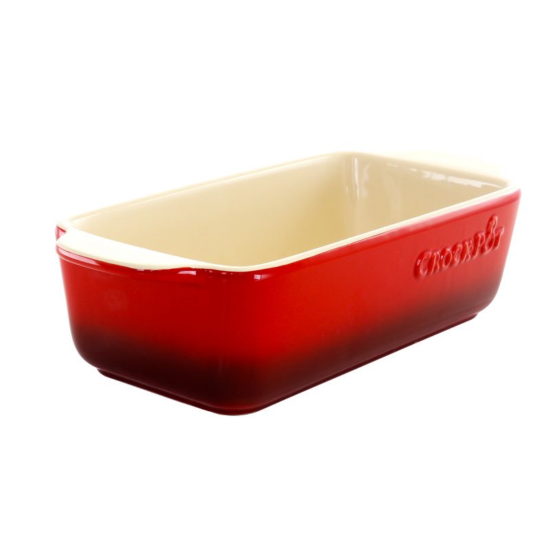 Crock-Pot 1.25 Quart Artisan Rectangle Stoneware Baking Pan in Red