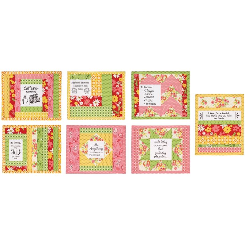 June Tailor Quilt As You Go Inspirational Mug Mats Kit-Charming Series