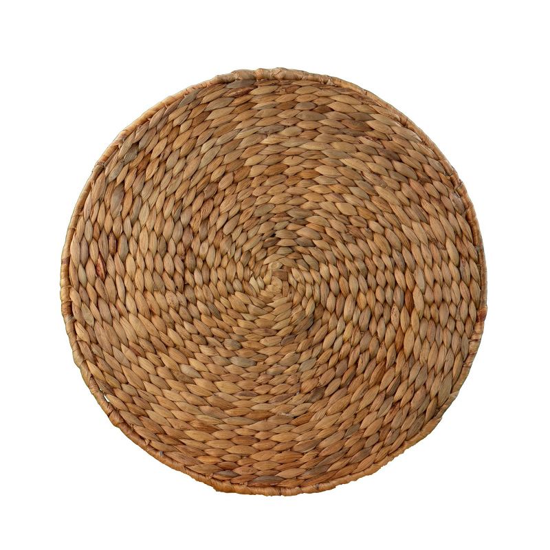 Skernan Woven Accent Table Natural/Black - Aiden Lane