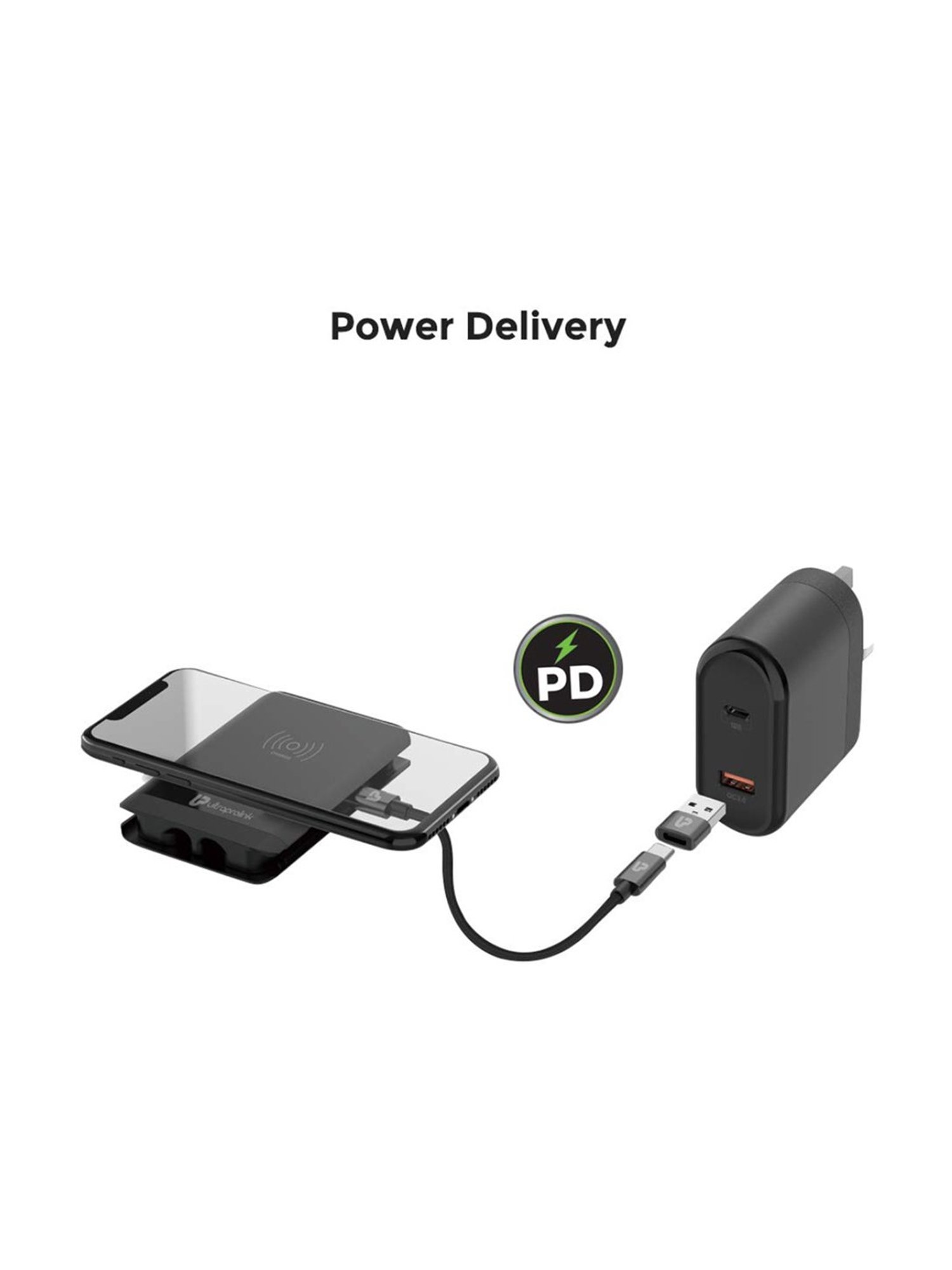 ULTRAPROLINK PowerLink+ UM1023 Multifunctional Kit With 15W Wireless Charger