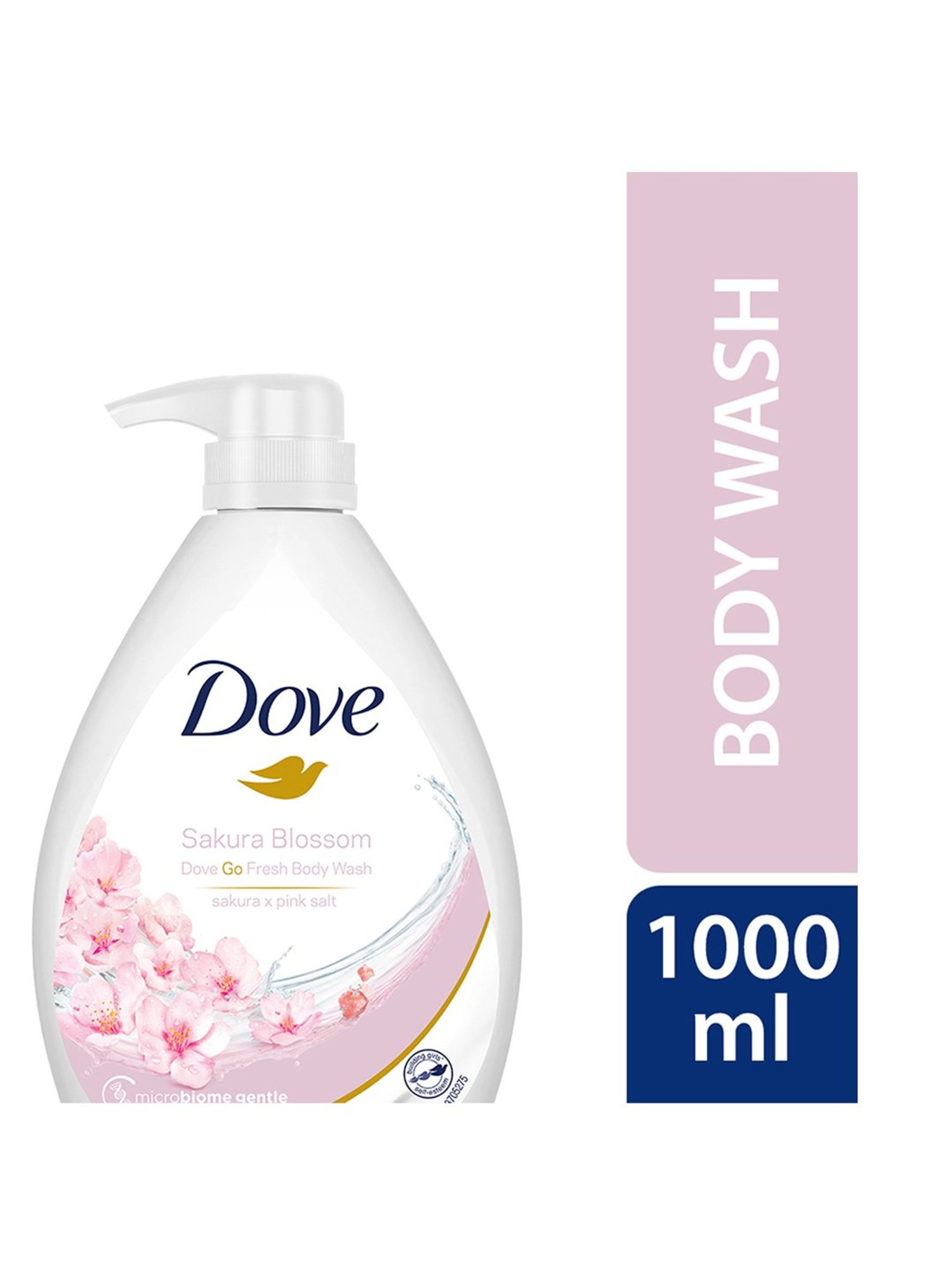Dove Go Fresh Refreshing Sakura Blossom & Himalayan Pink Salt Body Wash with Pump Bottle - 1000 ml