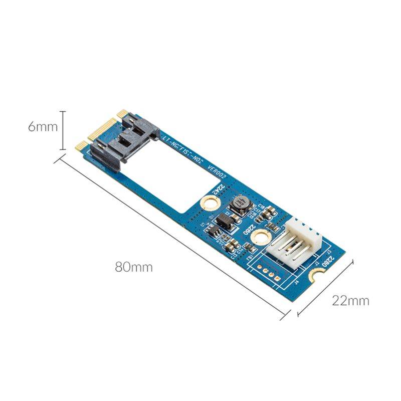 ORICO SATA to M.2 NGFF Adapter SATA 7PIN to M.2 SSD Solid State Hard Drive Adapter 22X40 Size Support SATA3 Protocol