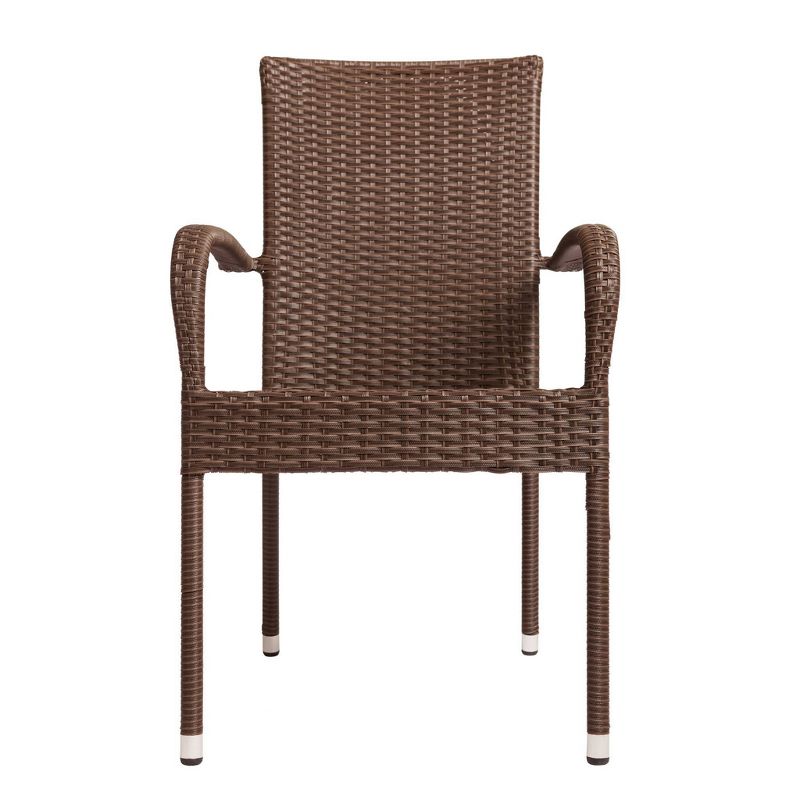 Morgan 4pk Outdoor Patio Wicker Chair - Balkene Home