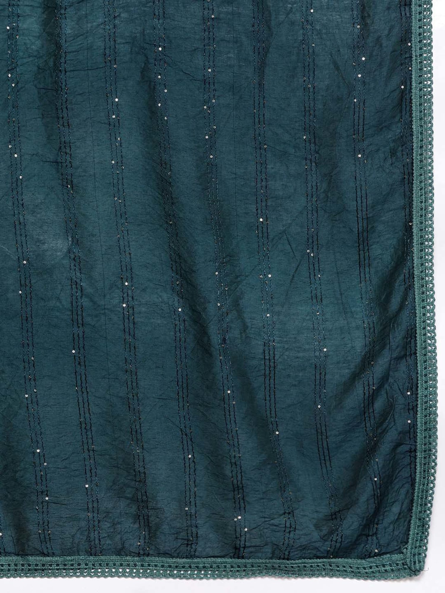 Gerua Blue Embroidered Kurta Pant Set With Dupatta