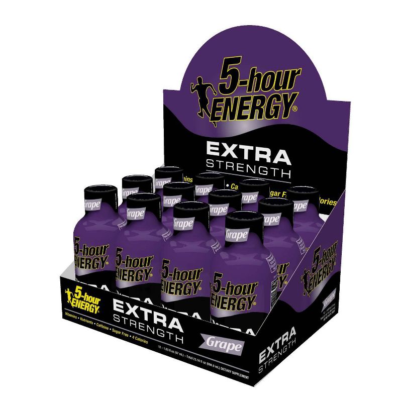 5 Hour Energy Extra Strength Shot - Grape - 12ct
