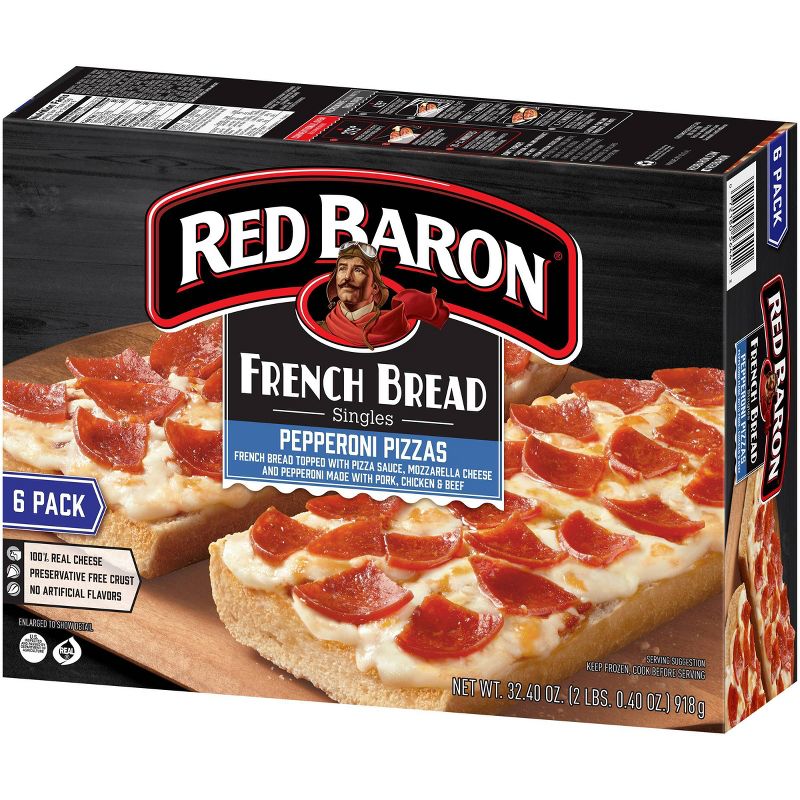 Red Baron Pepperoni French Bread Singles -  32.4oz/6ct