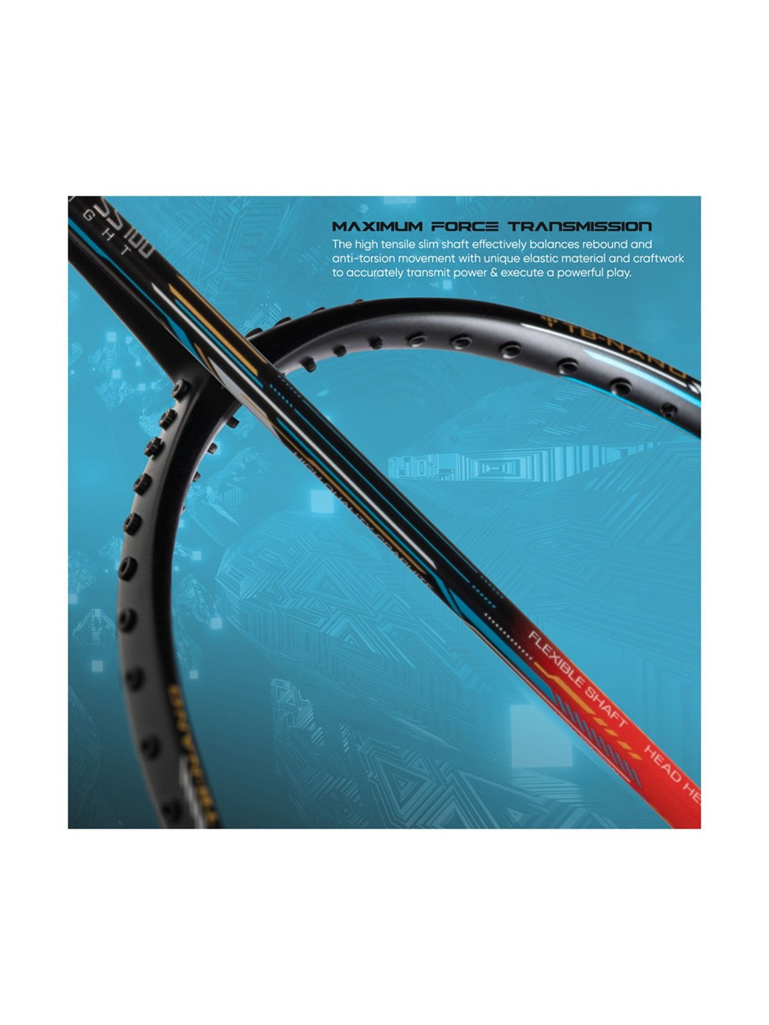 Li-Ning Super Series SS100 Badminton Racket (Tomatto Red) Size - Medium