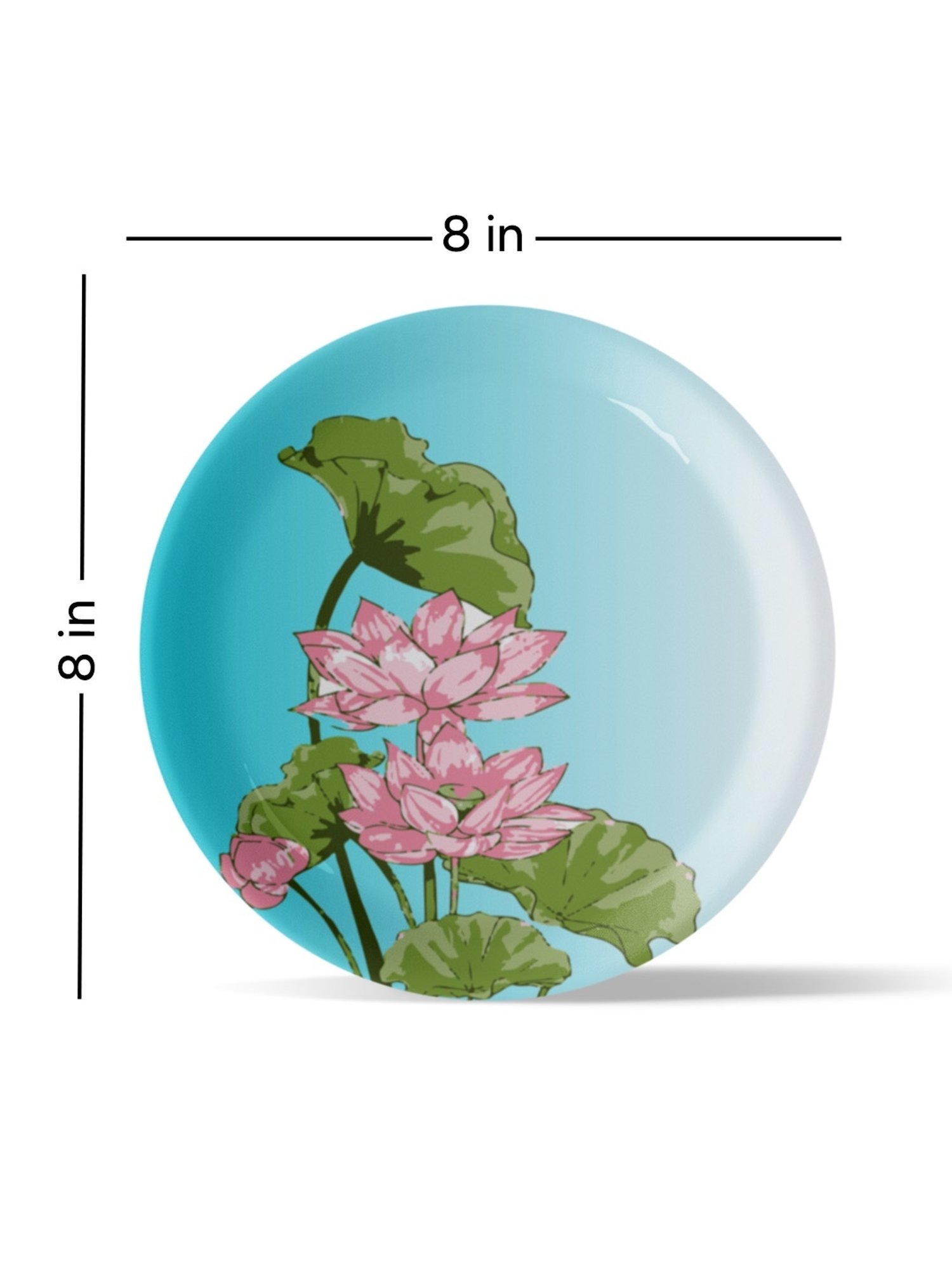 Nestroots Pichwai Print Multicolor Porcelain Wall Plate