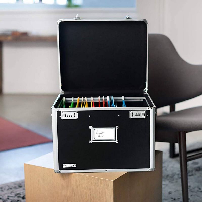 Vaultz Locking Letter/Legal Chest - Black