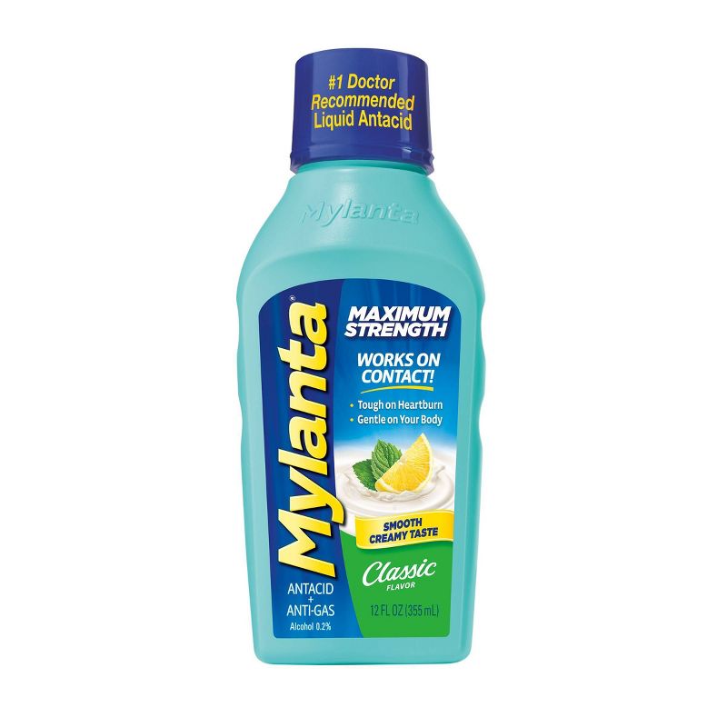 Mylanta Maximum Strength Liquid - Classic Flavor - 12oz