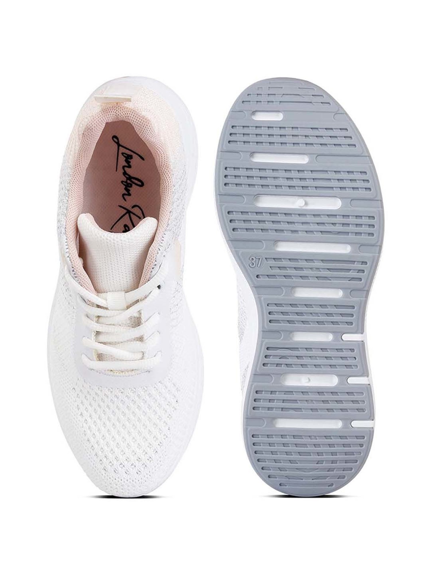 London Rag Women's White Casual Sneakers