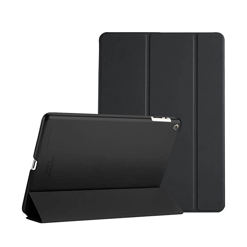 iPad 2 3 4 Case Old Model Ultra Slim Lightweight Stand Case with Translucent Frosted Back Smart Cover for Apple iPad 2iPad 3 iPad 4 Black