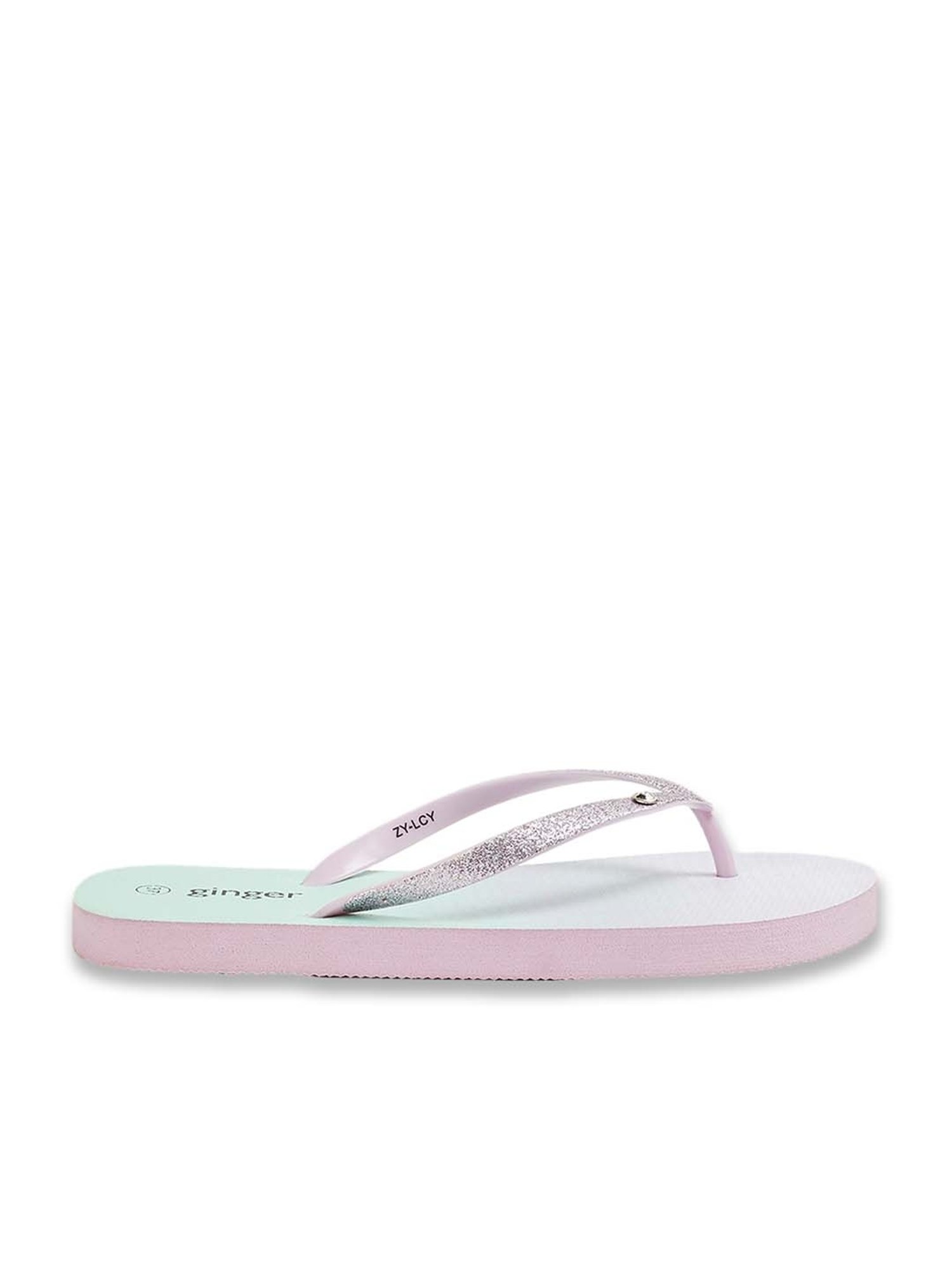 Ginger by Lifestyle Women's Lilac Flip Flops