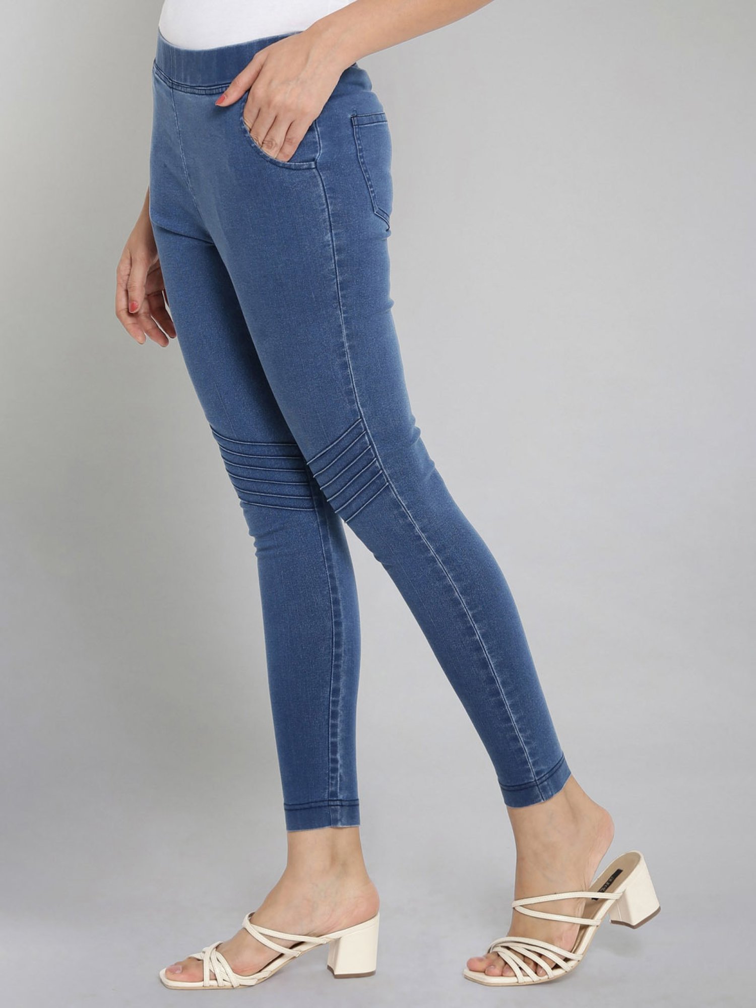 Elleven from Aurelia Blue Cotton Jeggings
