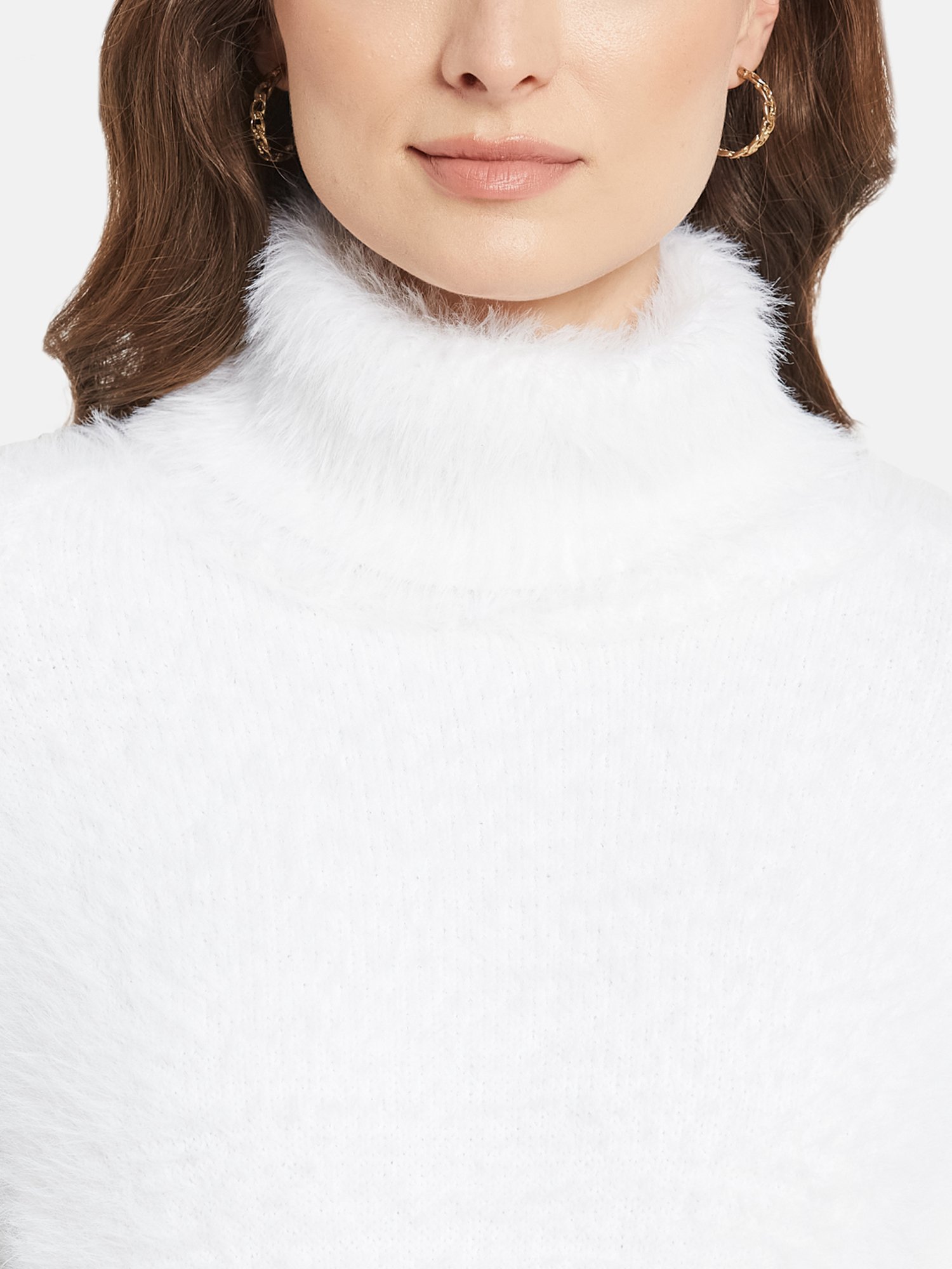 METTLE White High Neck Pullover