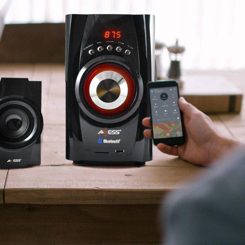 AXESS MSBT3901BK Mini Entertainment System with Bluetooth