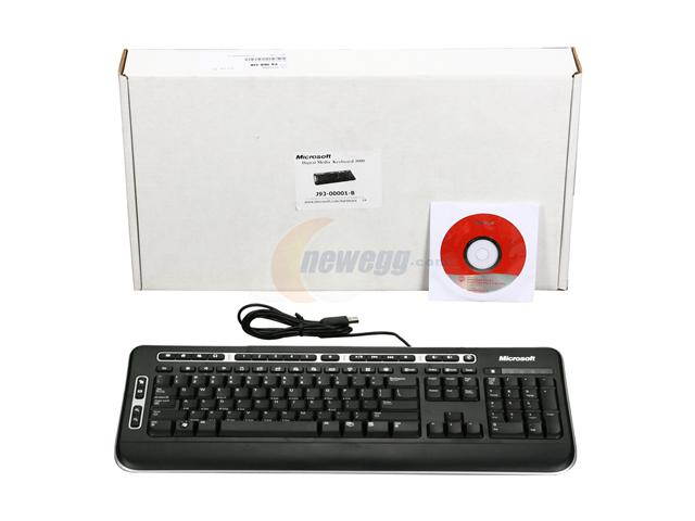 Microsoft J93-00001 Black Wired Digital Media Keyboard 3000