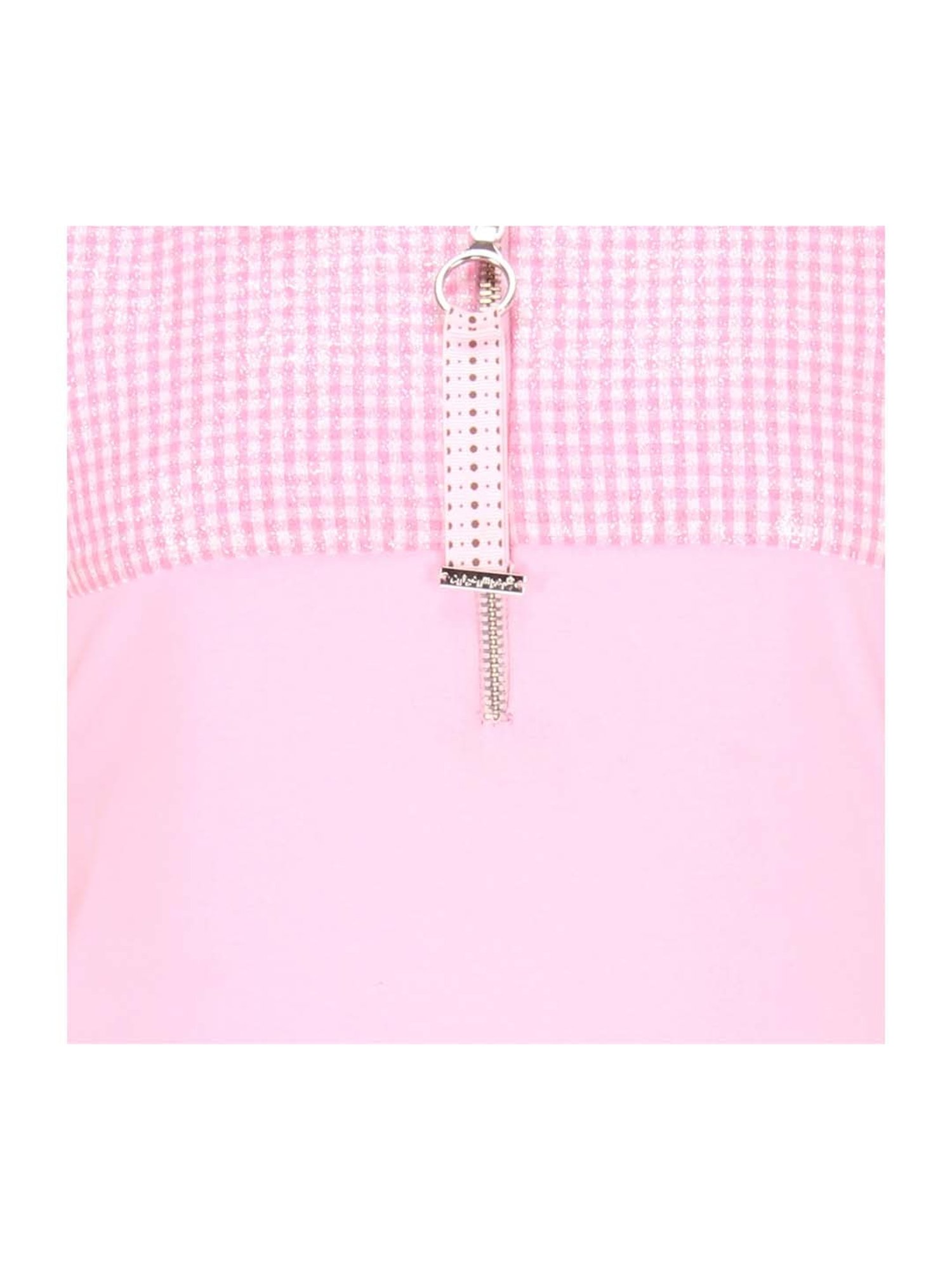 Cutecumber Kids Pink Checkered Casual Dress