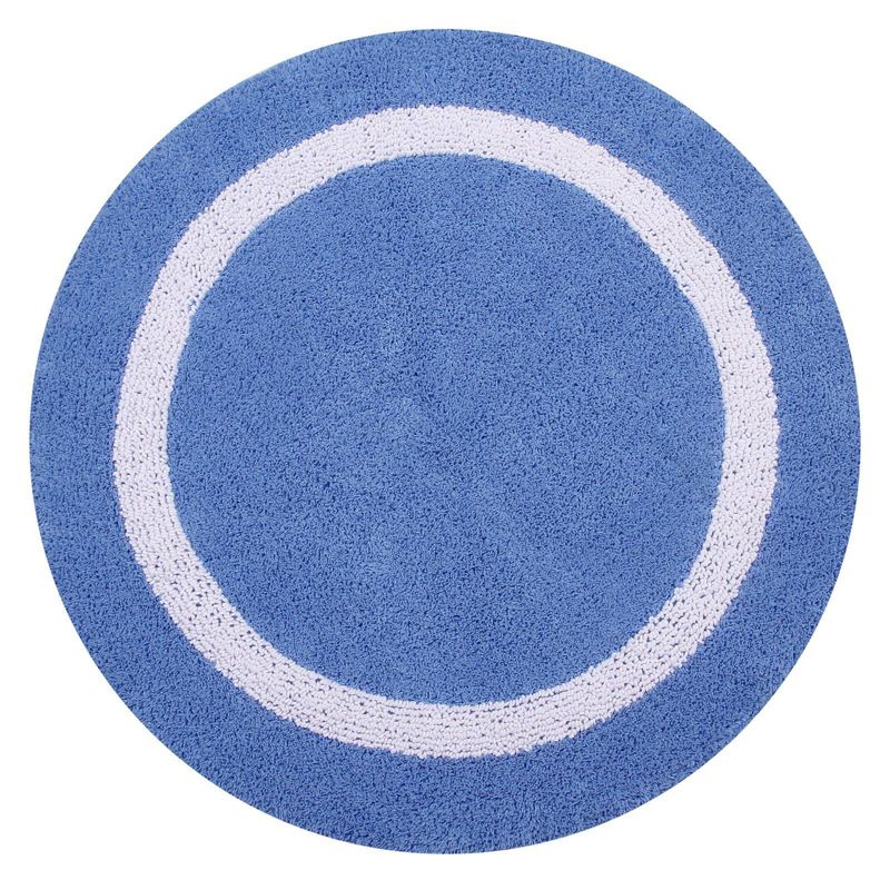 2pc Hotel Collection Bath Rug Set Blue/White - Better Trends