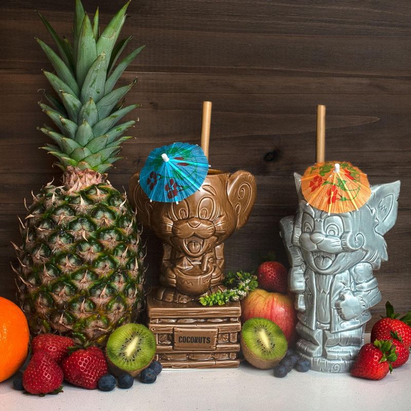 Beeline Creative Geeki Tikis Tom and Jerry Ceramic Mugs | Set of 2