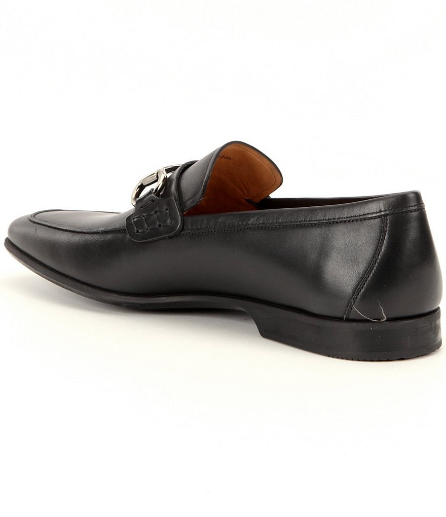 Magnanni Men's Rafa 2 Leather Bit Buckle Detail Moc-Toe Dress Shoes