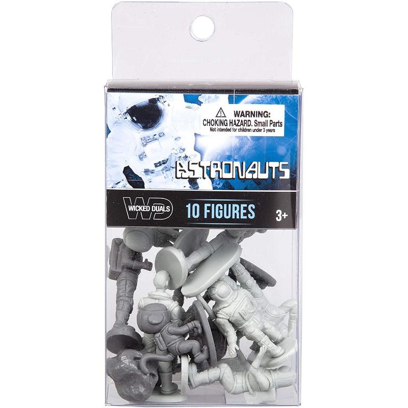 Hingfat Wicked Duals Mini Astronaut Figure Toy Playset, 10 Pieces