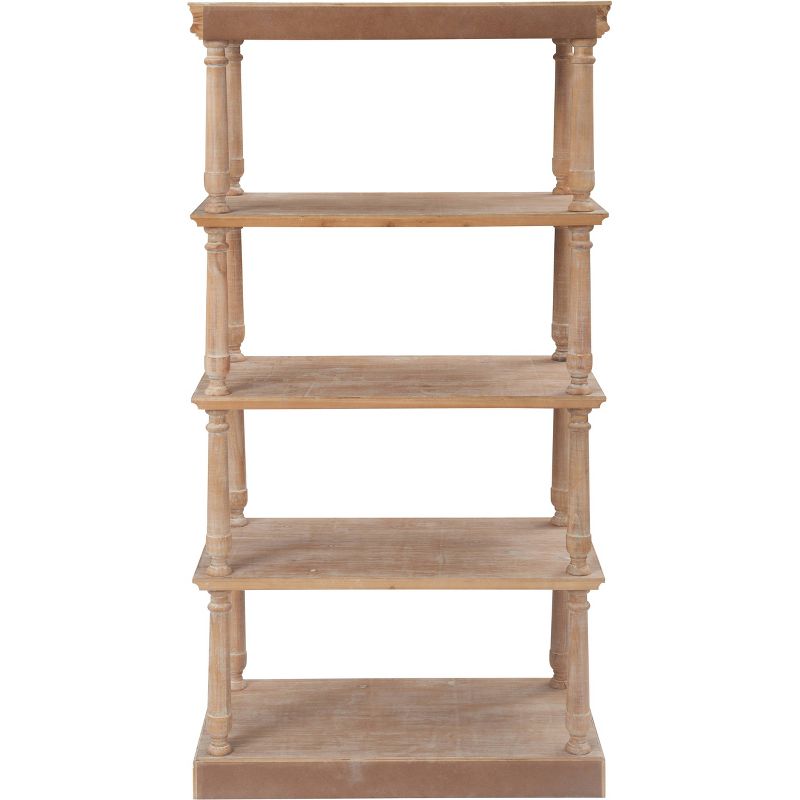 60" Maxwell 4 Tier Bookshelf Natural - Finch
