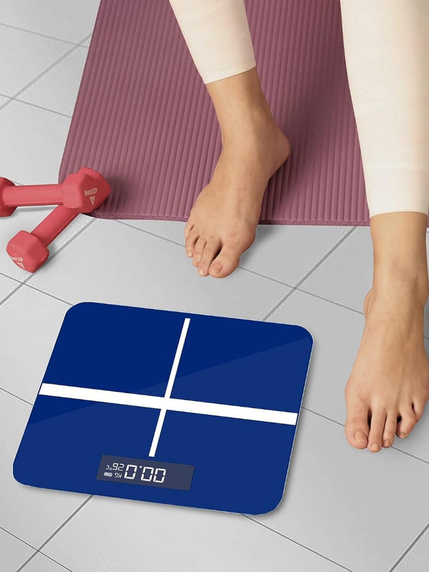 beatXP Blue Plus Weight Machine with LCD Display (Black)