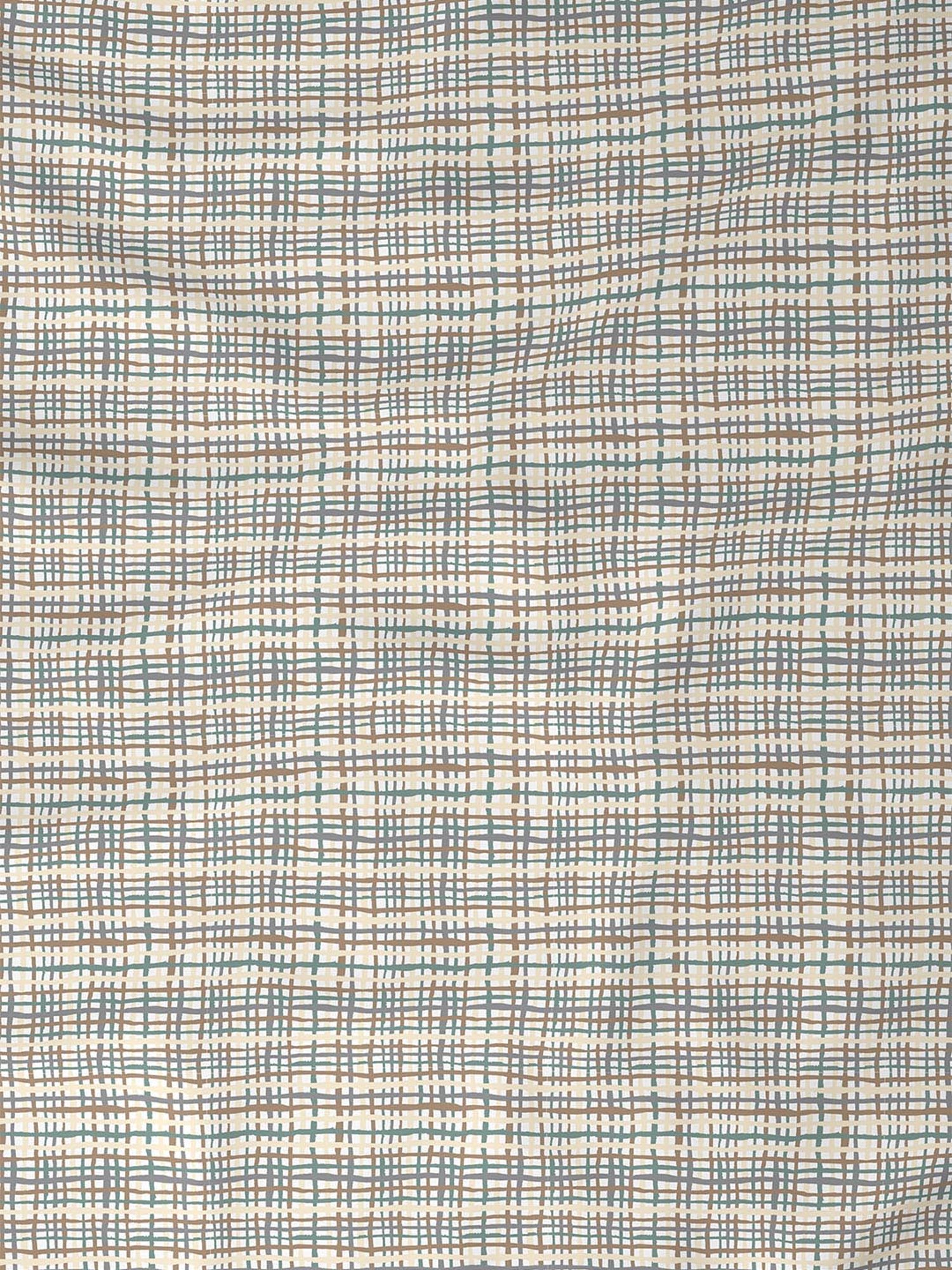 In-House by Maspar Neutral 200 TC Cotton Printed Bed Sheet with 2 Pillow Cover