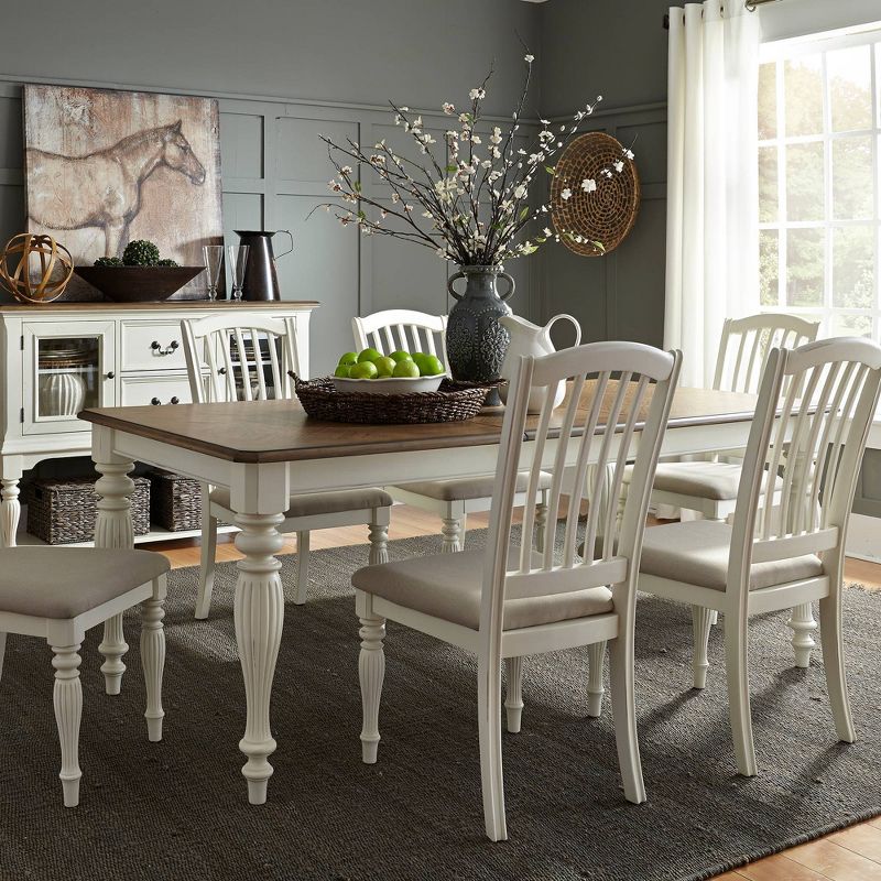 Cumberland Creek Rectangular Leg Extendable Dining Table White - Liberty Furniture