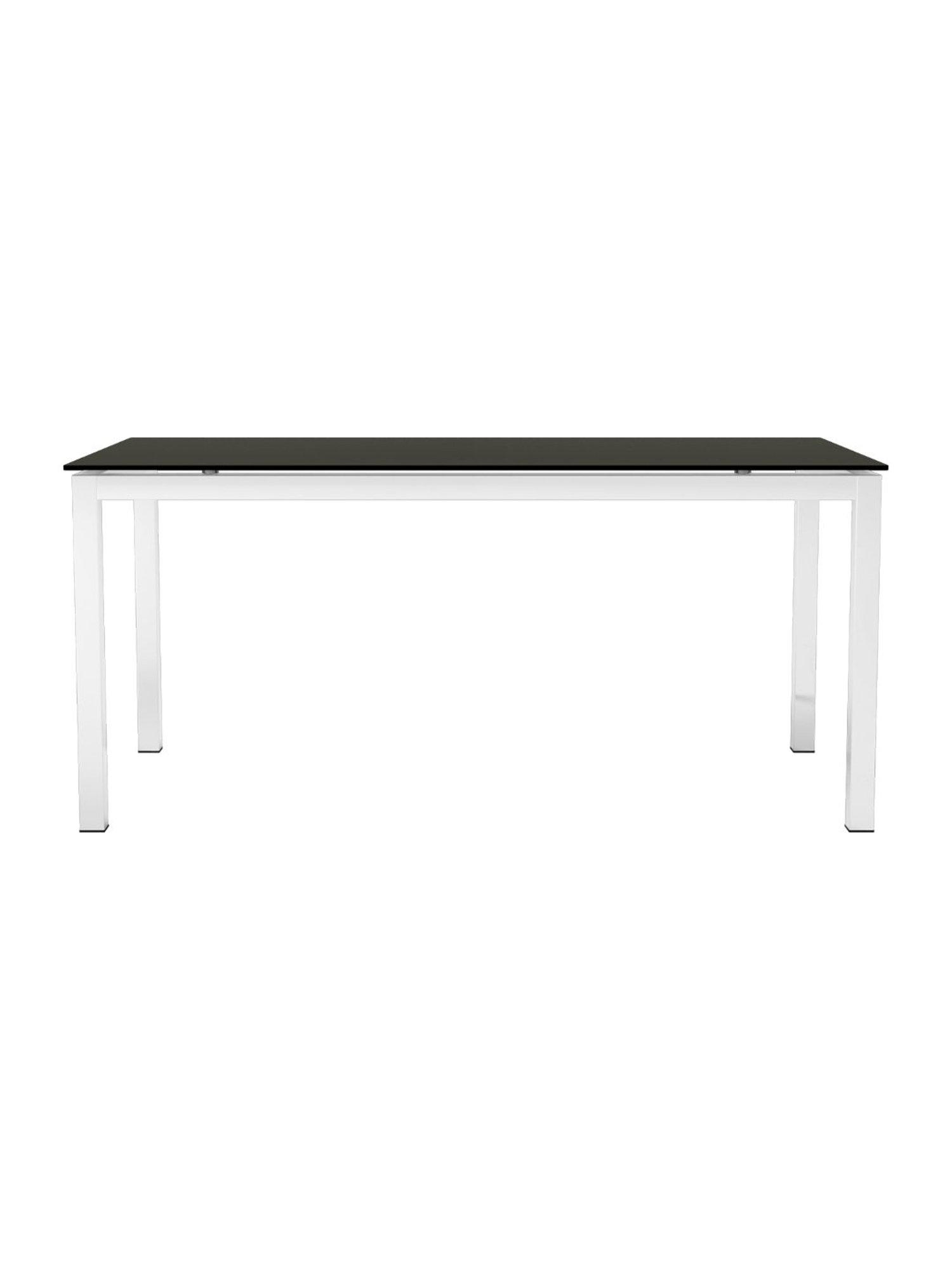 Godrej Interio Mod Knight Black & White Tempered Glass 6 Seater Rectangular Dining Table