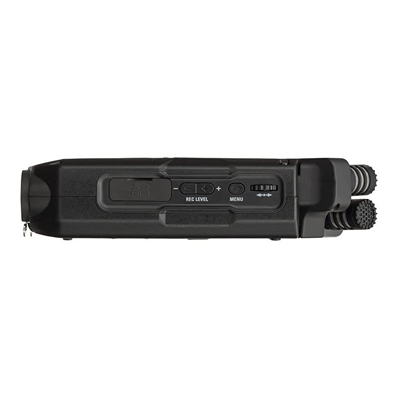 H4n Pro 4-Track Portable Recorder, All Black, Stereo Microphones, 2 XLR/ &frac14;&ldquo; Combo Inputs, Battery Powered, for Stereo/Multitrack Recording of Music, Audio for Video, and Podcasting