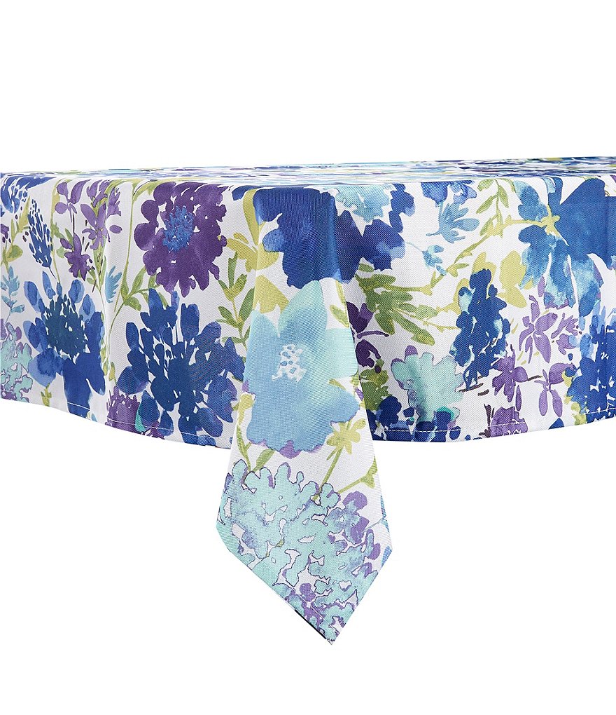 Mud Pie Blue Indigo Printed Chambray Napkins, Set of 4