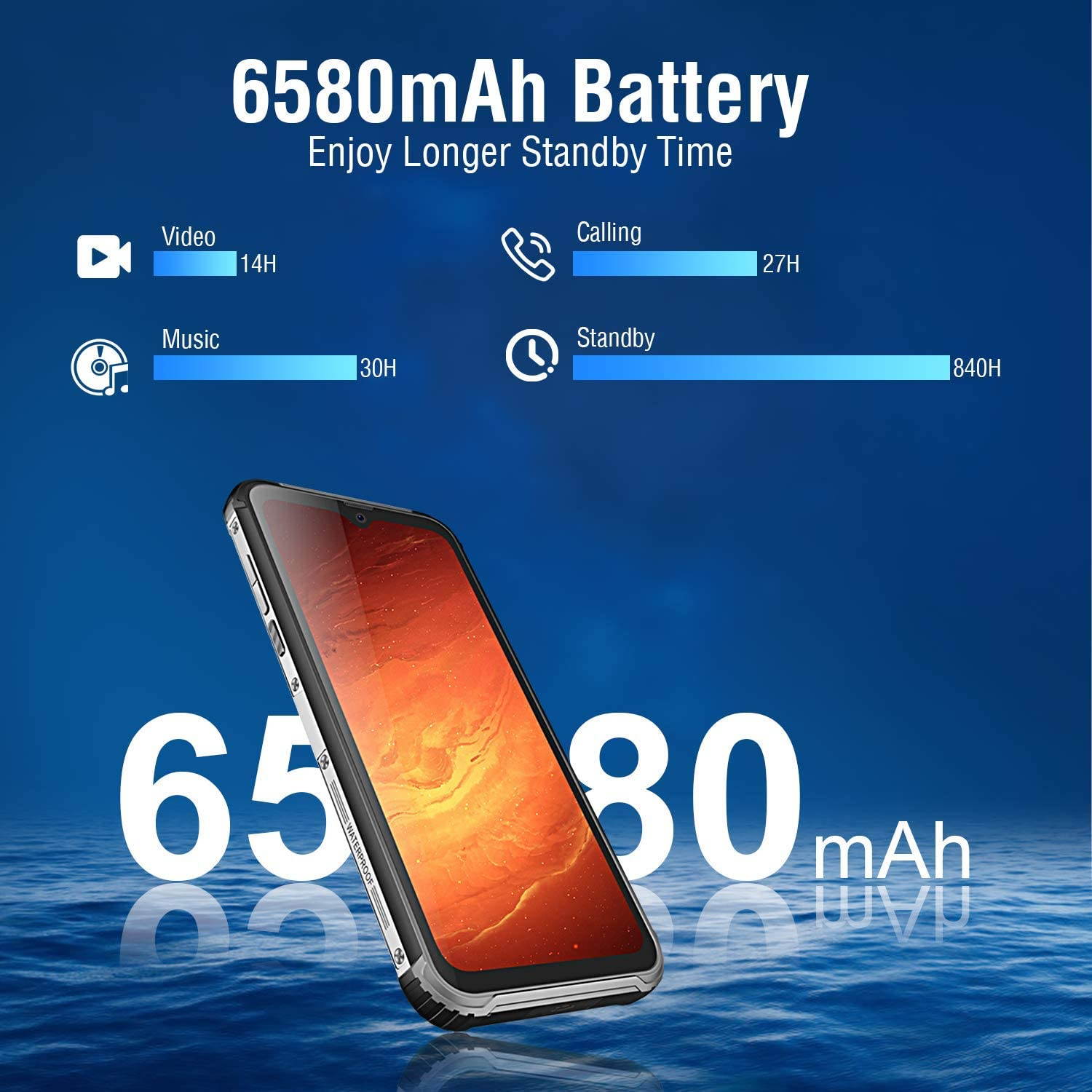 Rugged Cell Phone Unlocked, Blackview BV9800 Pro Thermal Imaging, 6GB+128GB Helio P70 Android 9.0 Waterproof Smartphone 48MP+16MP Cameras Wireless Charging 6.3" FHD+ 6580mAh 4G Dual SIM Phones