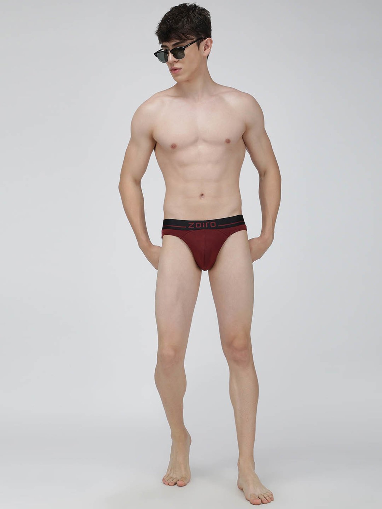 Zoiro Port Wine Regular Fit Briefs