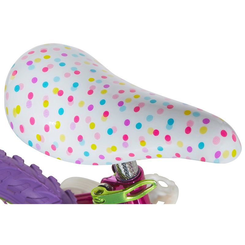 Dynacraft Children's Cute Trolls Themed Beginner BMX Street/Dirt Bike with Removable Training Wheels, 12-Inch