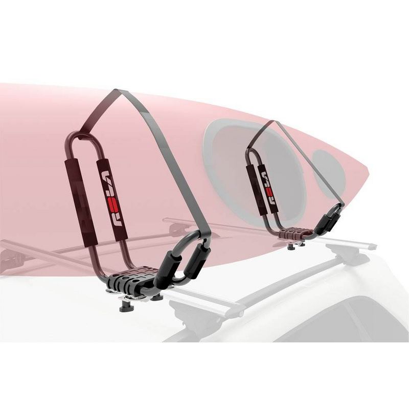 Rola J Rac J Style Heavy Duty Rooftop Car Roof Rack Kayak Carrier w/ Foam Pads