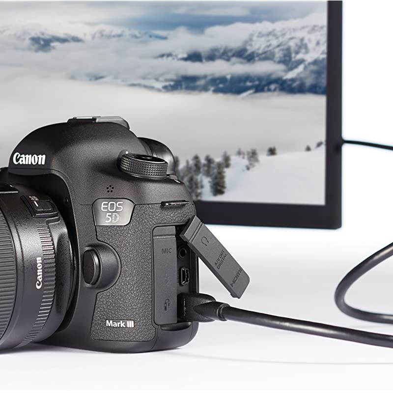 Basics High-Speed Mini-HDMI to HDMI TV Adapter Cable (Supports Ethernet, 3D, and Audio Return) - 6 Feet