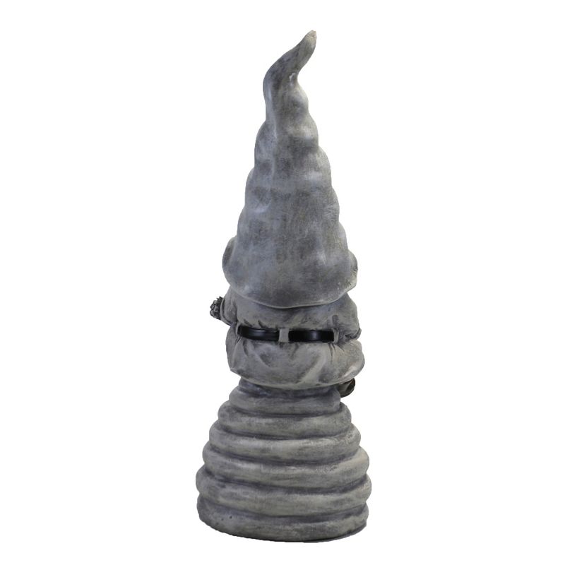 Home & Garden 13.25" Gnome With Bee Hive Bumble Daisies Roman, Inc  -  Outdoor Sculptures And Statues