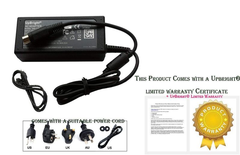 UpBright NEW Global AC / DC Adapter For PBM P-822E P-822D P-822 P822 P822E P822D 3 1/8" POS Thermal Receipt Printer Power Supply Cord Cable PS Charger Mains PSU