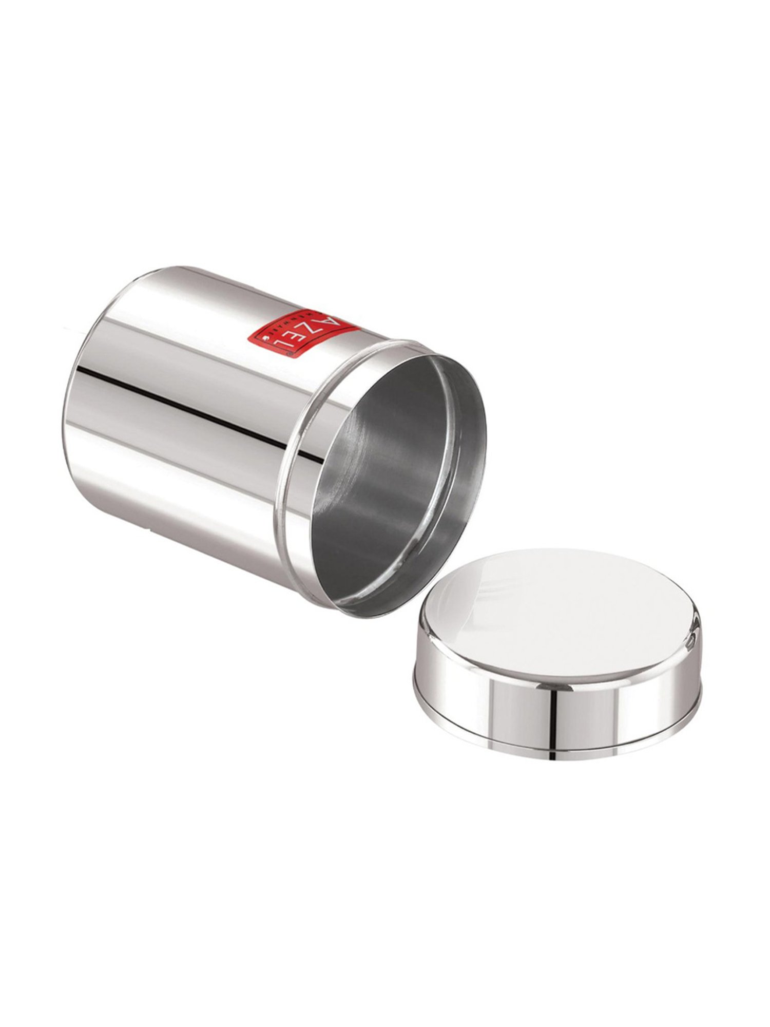 HAZEL Silver Stainless Steel Air Tight Storage Containers 200 ml - Set of 2