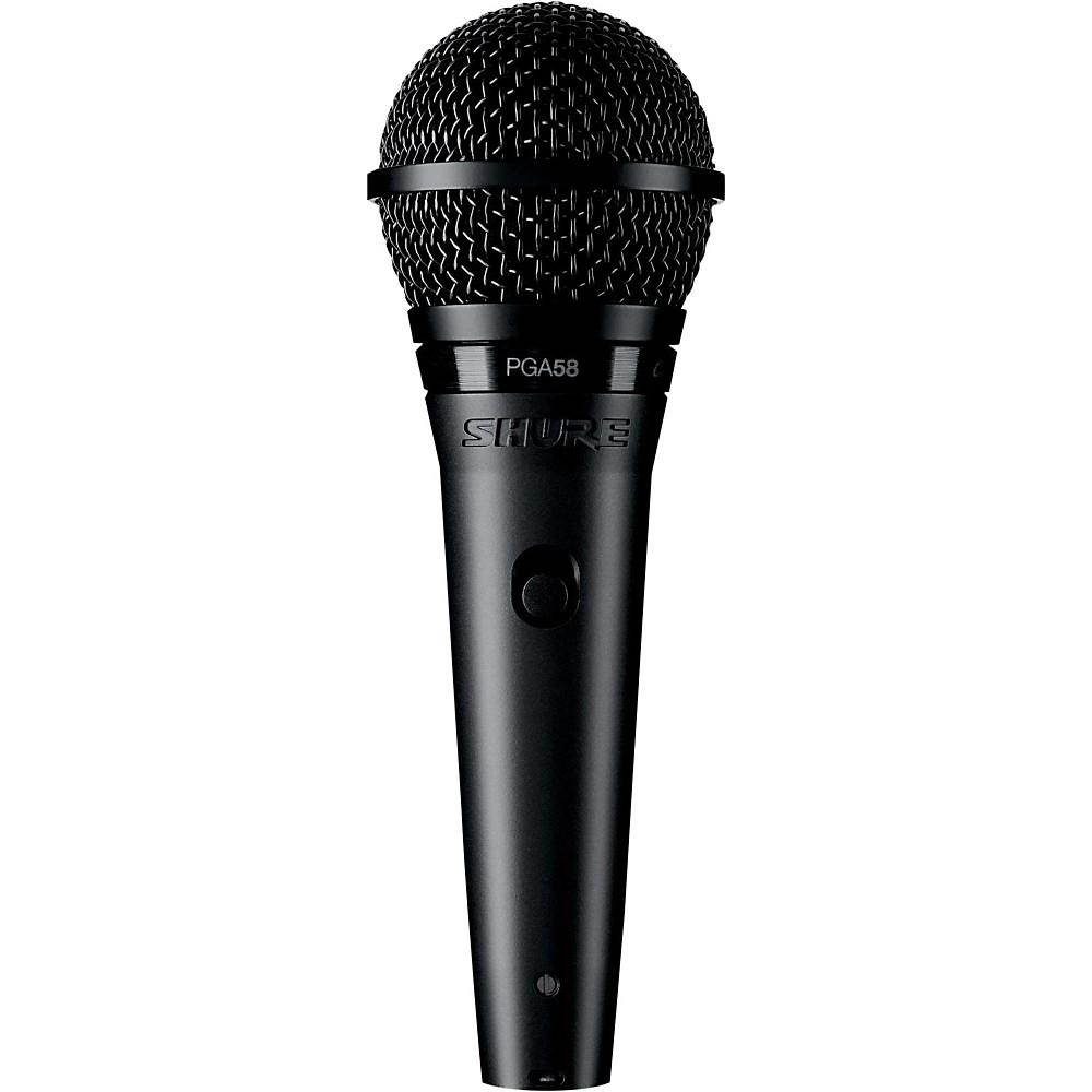 Shure PGA58-QTR Cardioid Dynamic Vocal Microphone with 15ft. XLR-QTR Cable