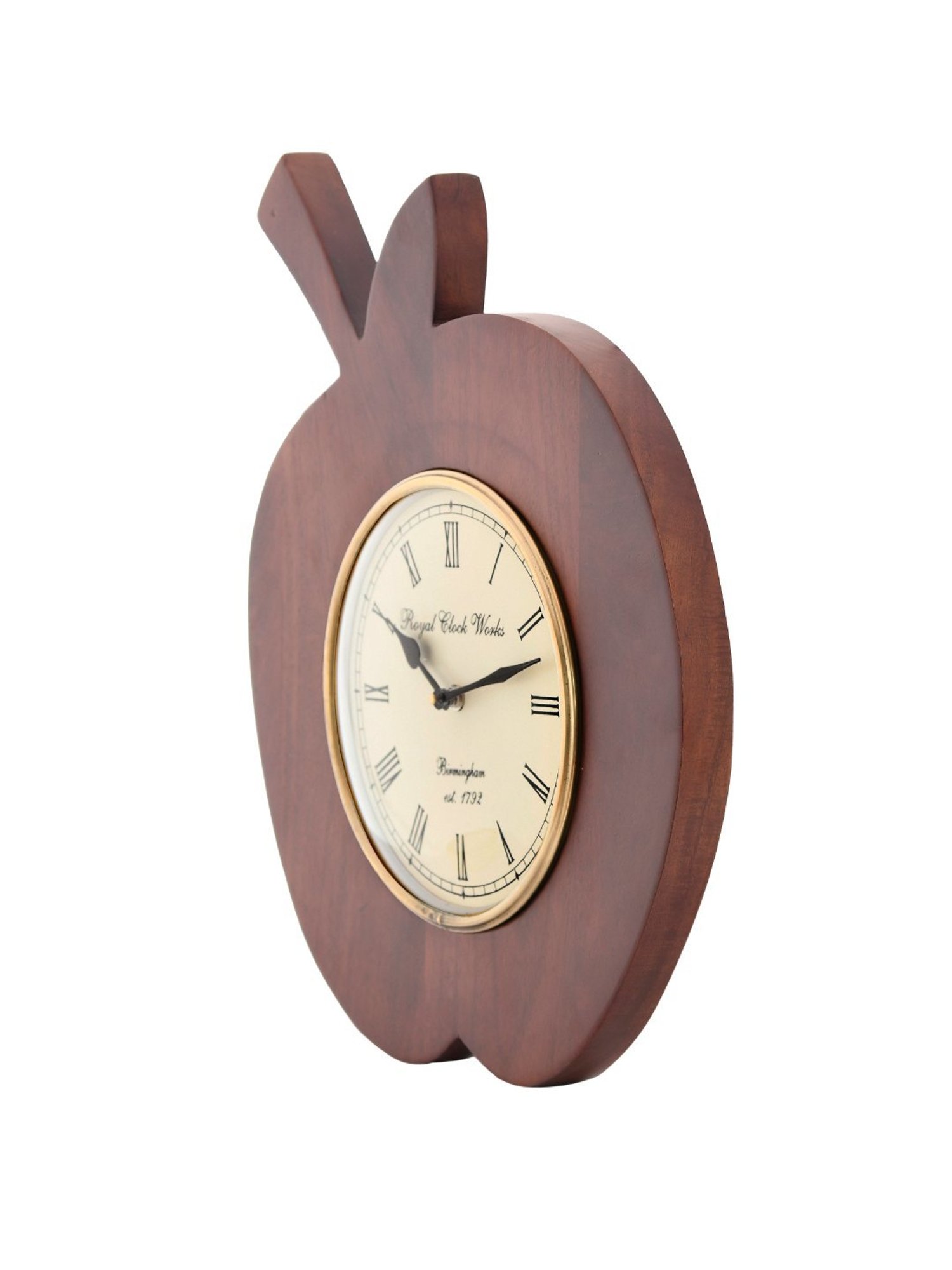 Aapno Rajasthan Apple Wooden Multicolor Wood Wall Clock