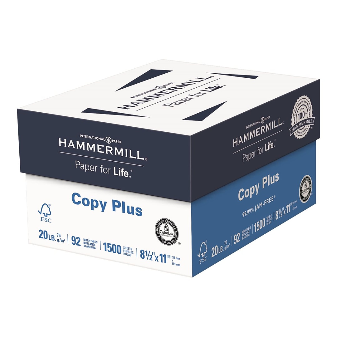 Hammermill Copy Plus 8.5 x 11 Copy Paper 20 lbs. 105040