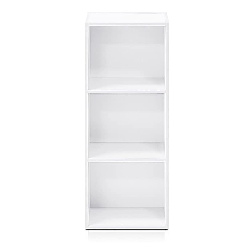 3Tier Open Shelf Bookcase White
