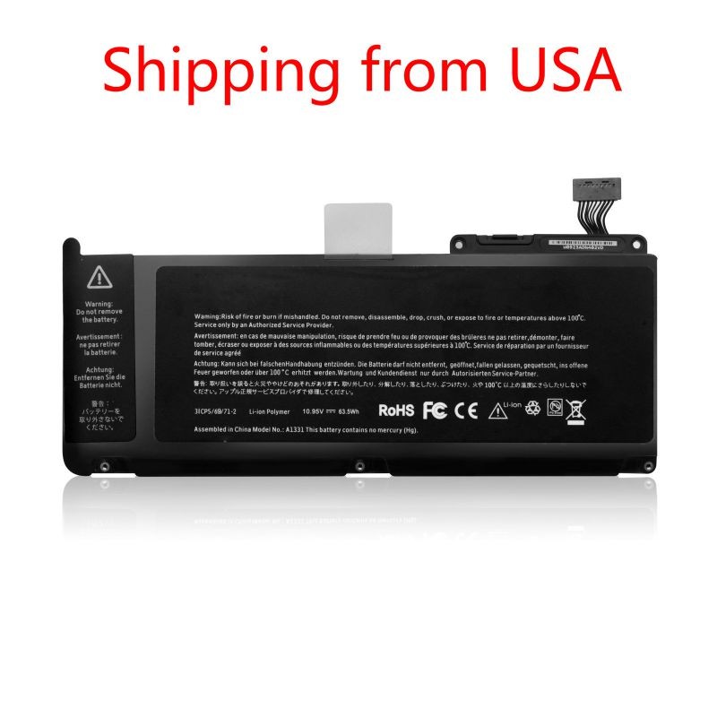 10.95V 63.5Wh A1331 Laptop Battery for Apple MacBook Pro 13'' A1342 2009-2010 Year