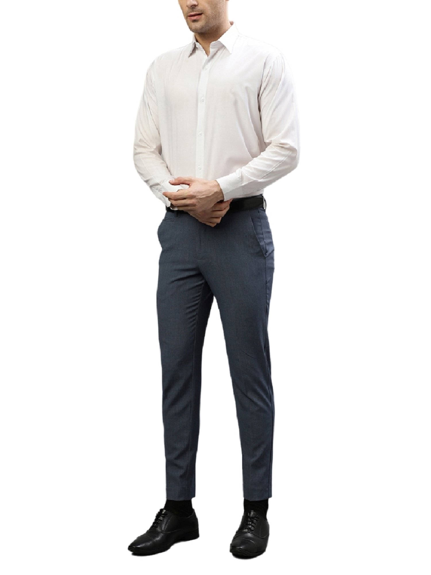 Lindbergh Blue Slim Fit Trousers